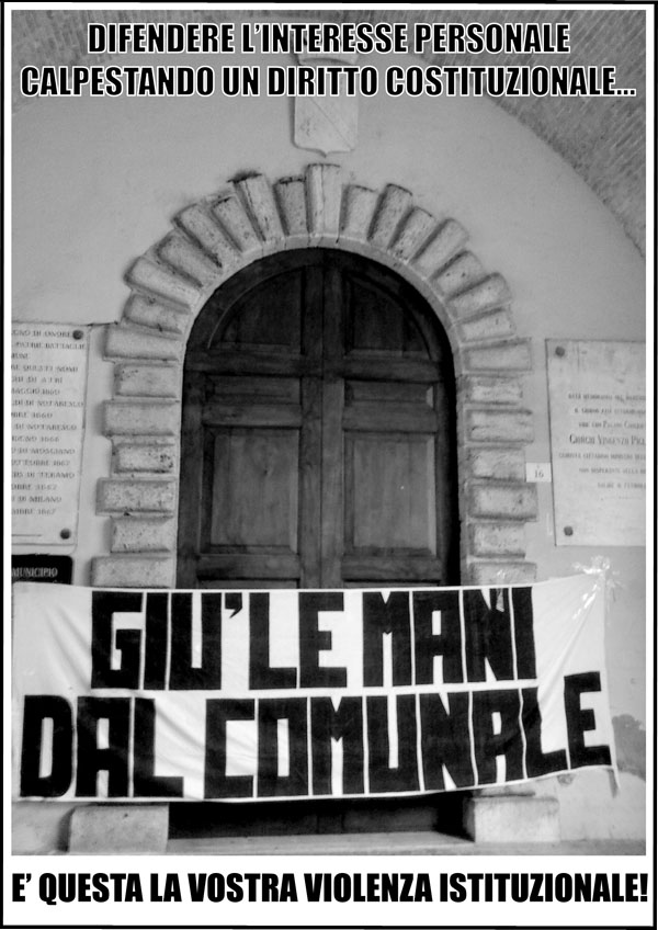 Gi le mani dal Comunale